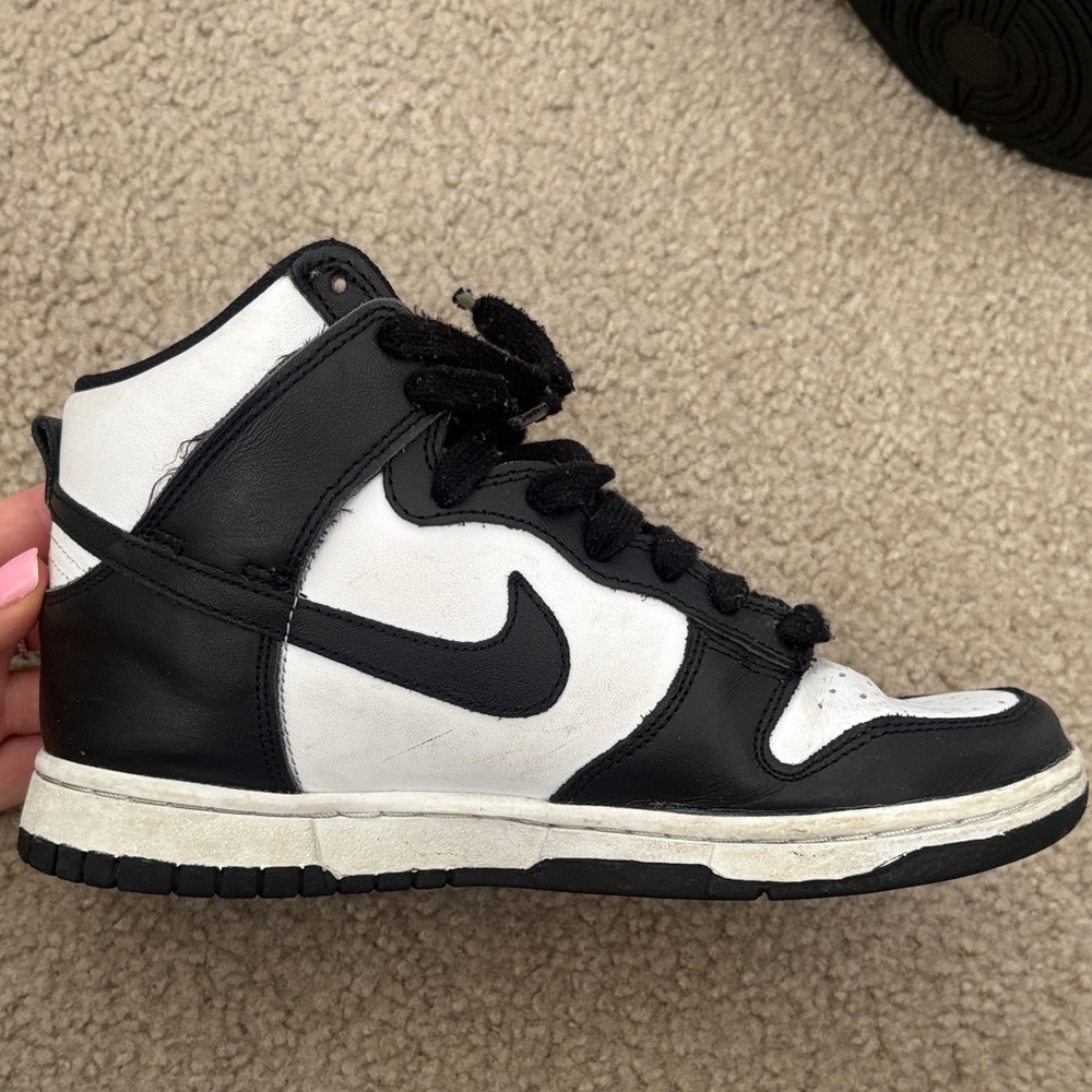 Nike Black and White High-Top Dunks